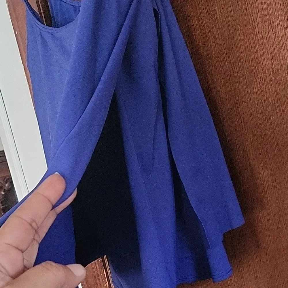 Michael Kors Royal Blue Layered Camisole